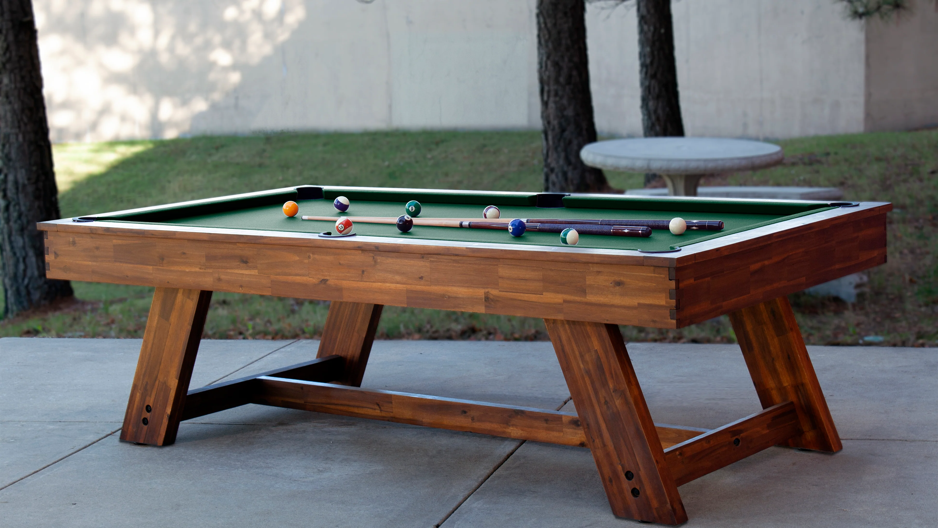 Barren 8 Ft Outdoor Pool Table - Image 3
