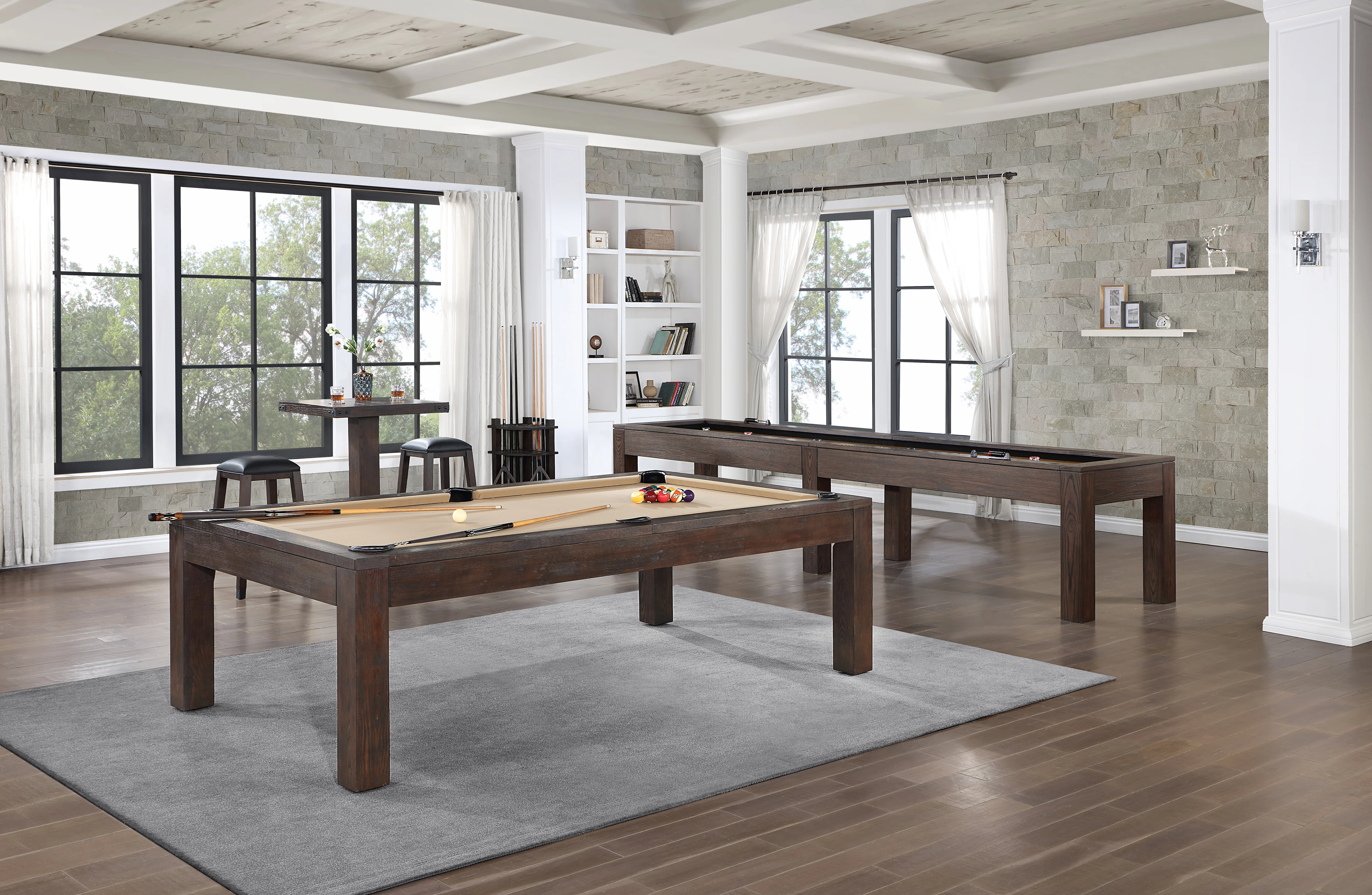 Baylor 12 Ft Shuffleboard - Rustic Series - Image 3