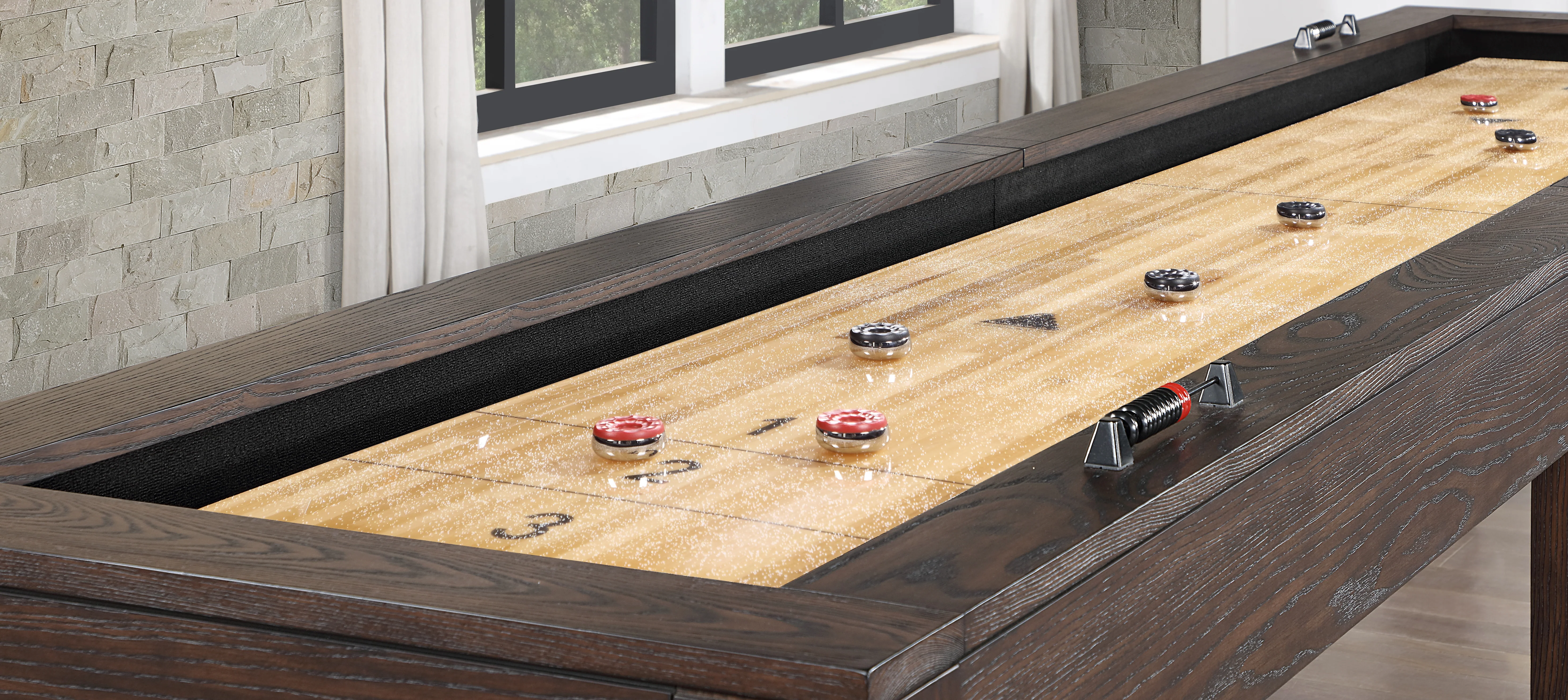 Baylor 12 Ft Shuffleboard - Rustic Series - Image 4
