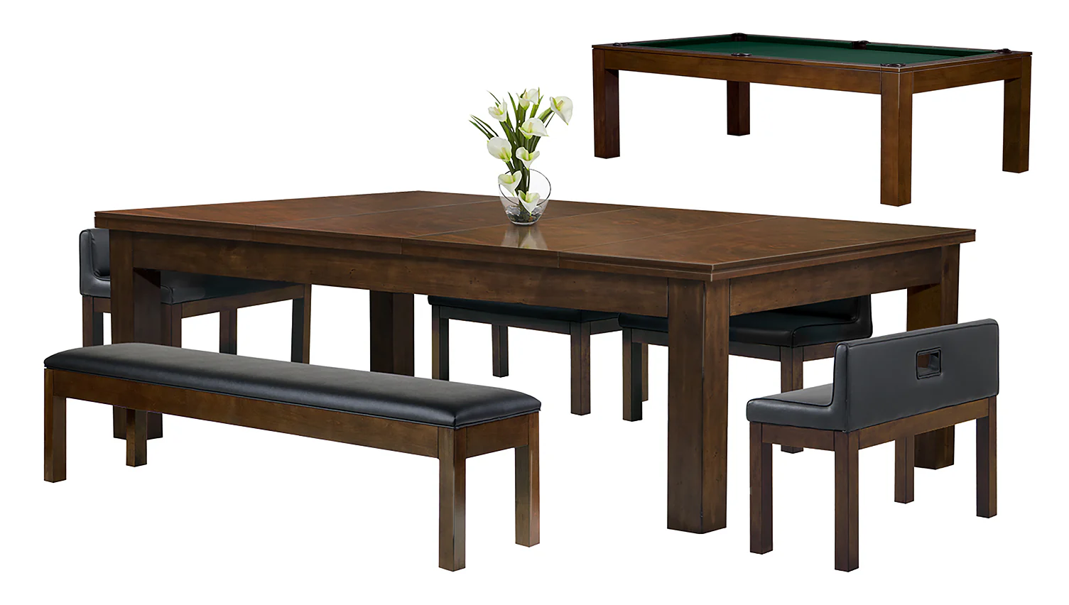 Baylor 7 Ft Pool Table Dining Collection - Modern Series - Image 10