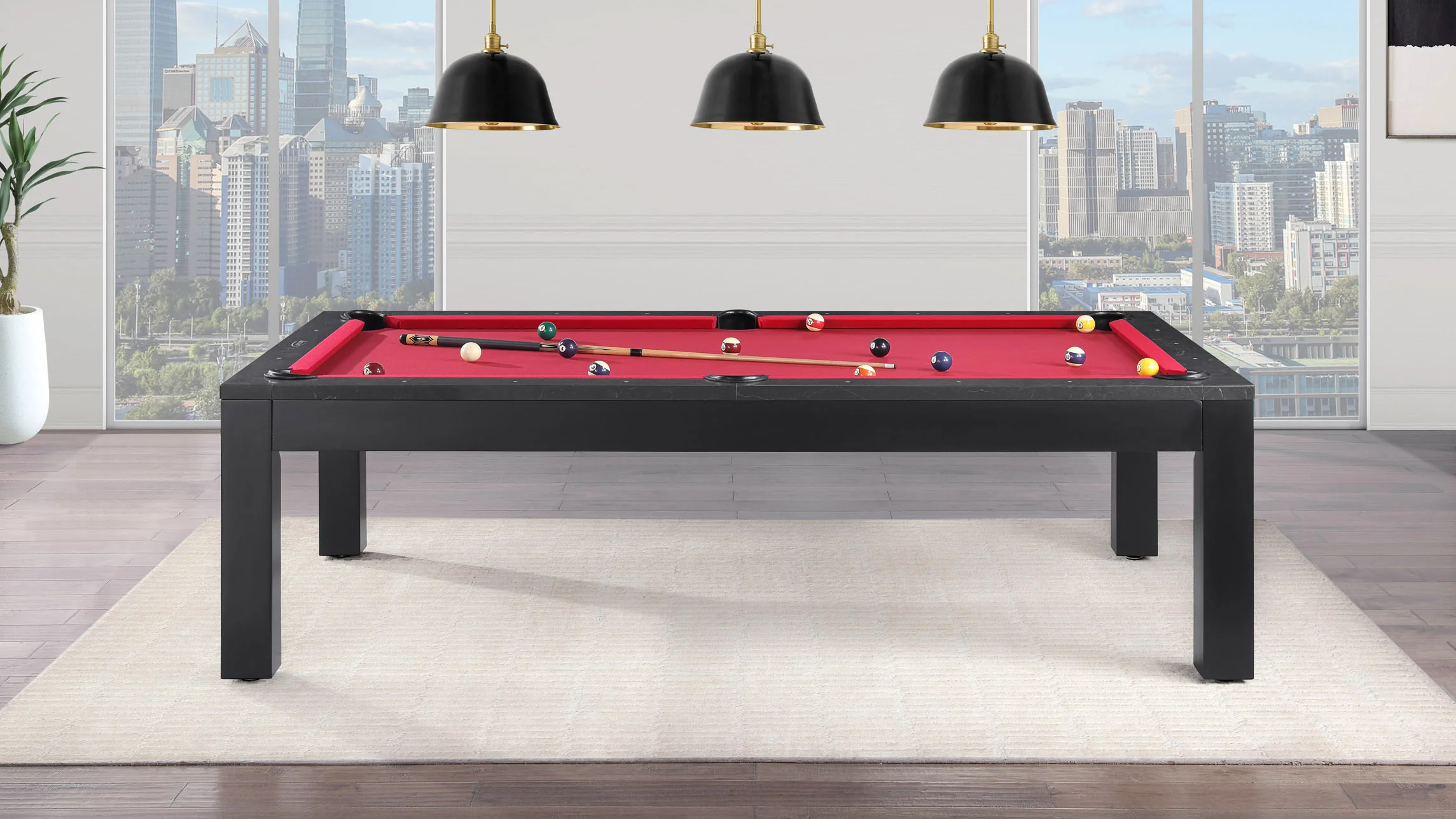 Baylor 8 Ft Pool Table with Stone Rails - Image 10