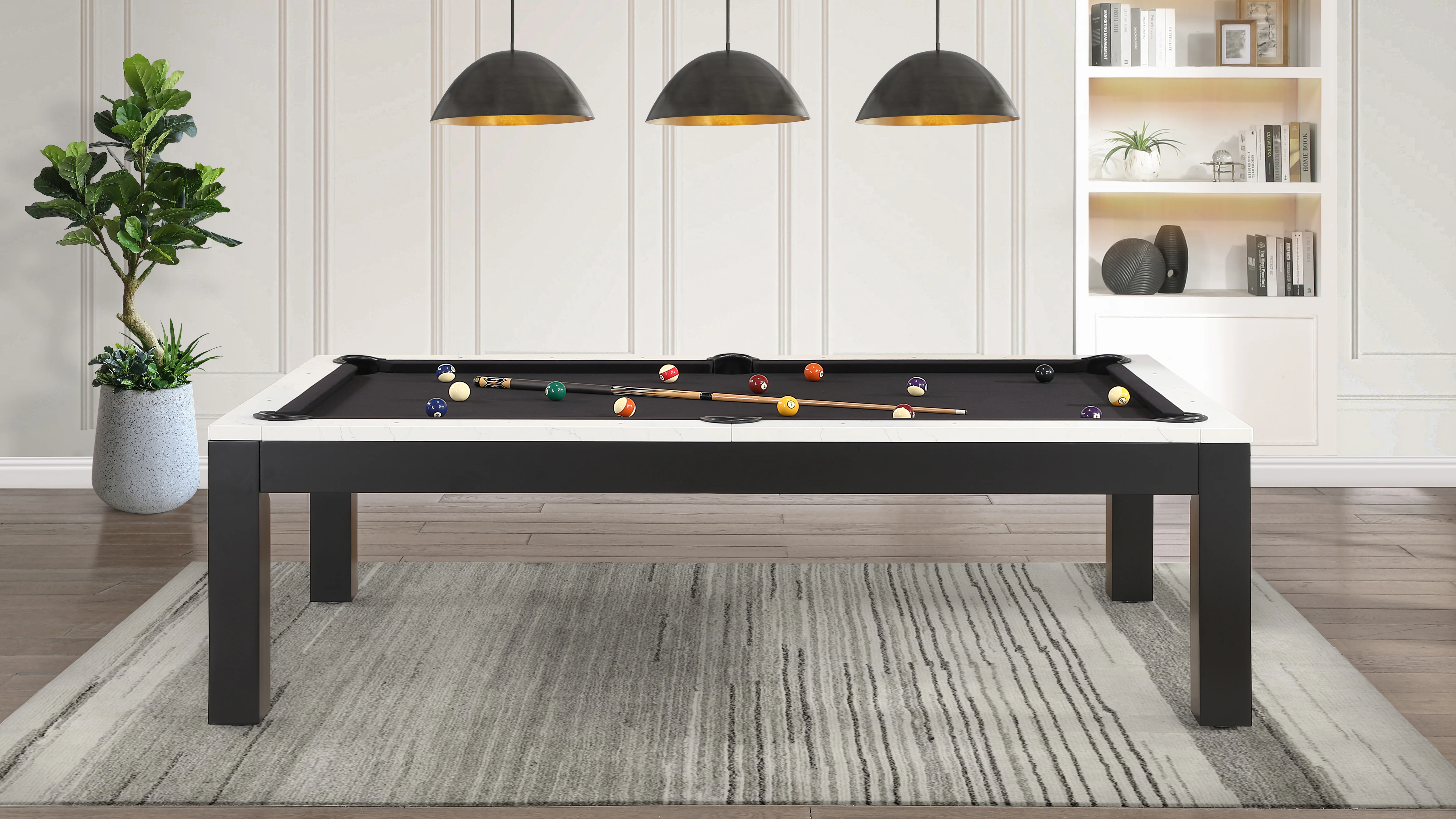 Baylor 8 Ft Pool Table with Stone Rails - Image 12