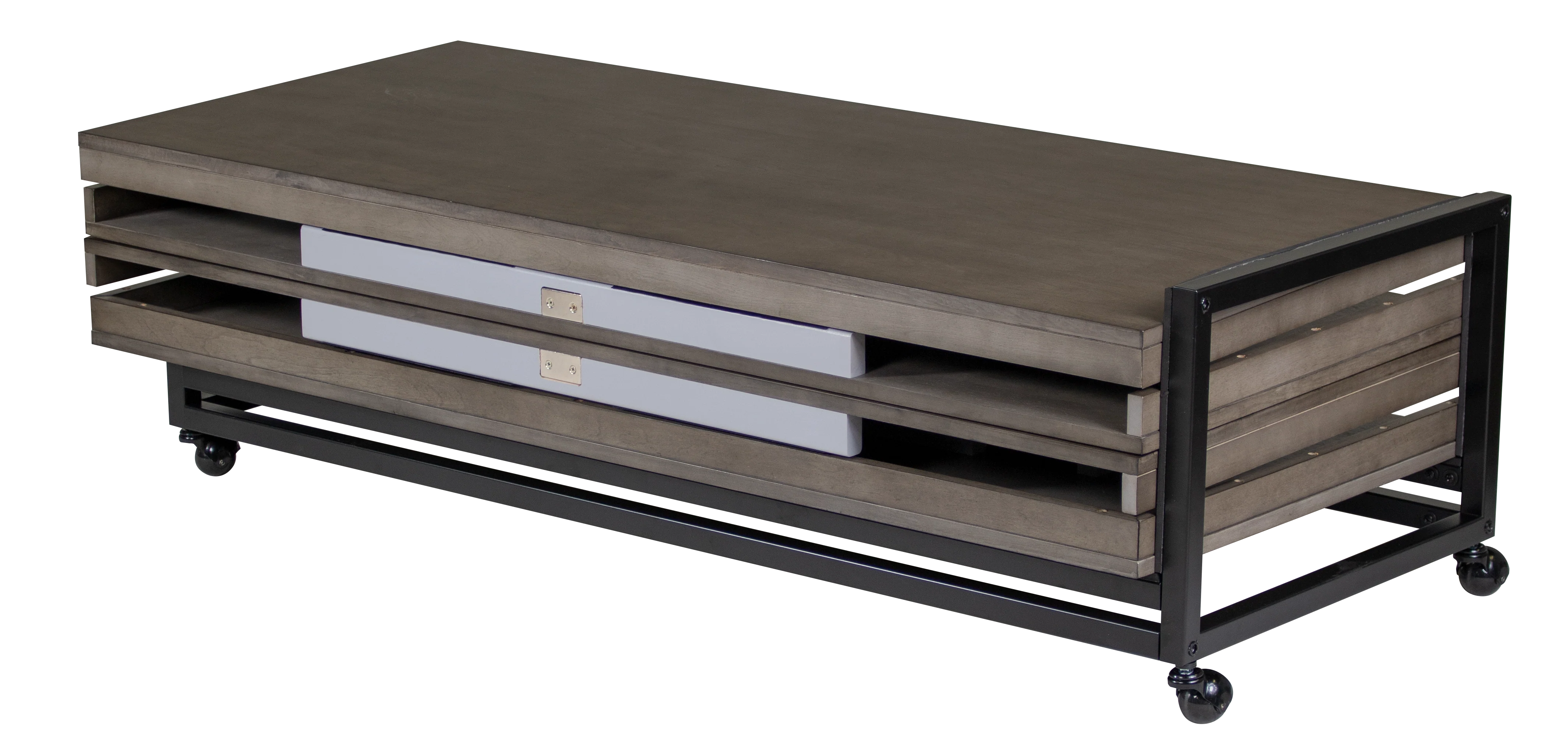 Baylor 8 Ft Pool Table Dining Collection - Rustic Series - Image 7