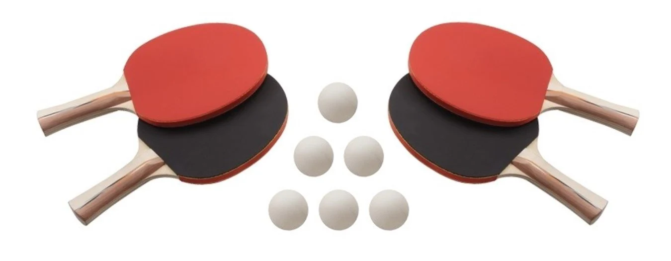 Classic Table Tennis Play Kit - 4 Paddles/6 Balls