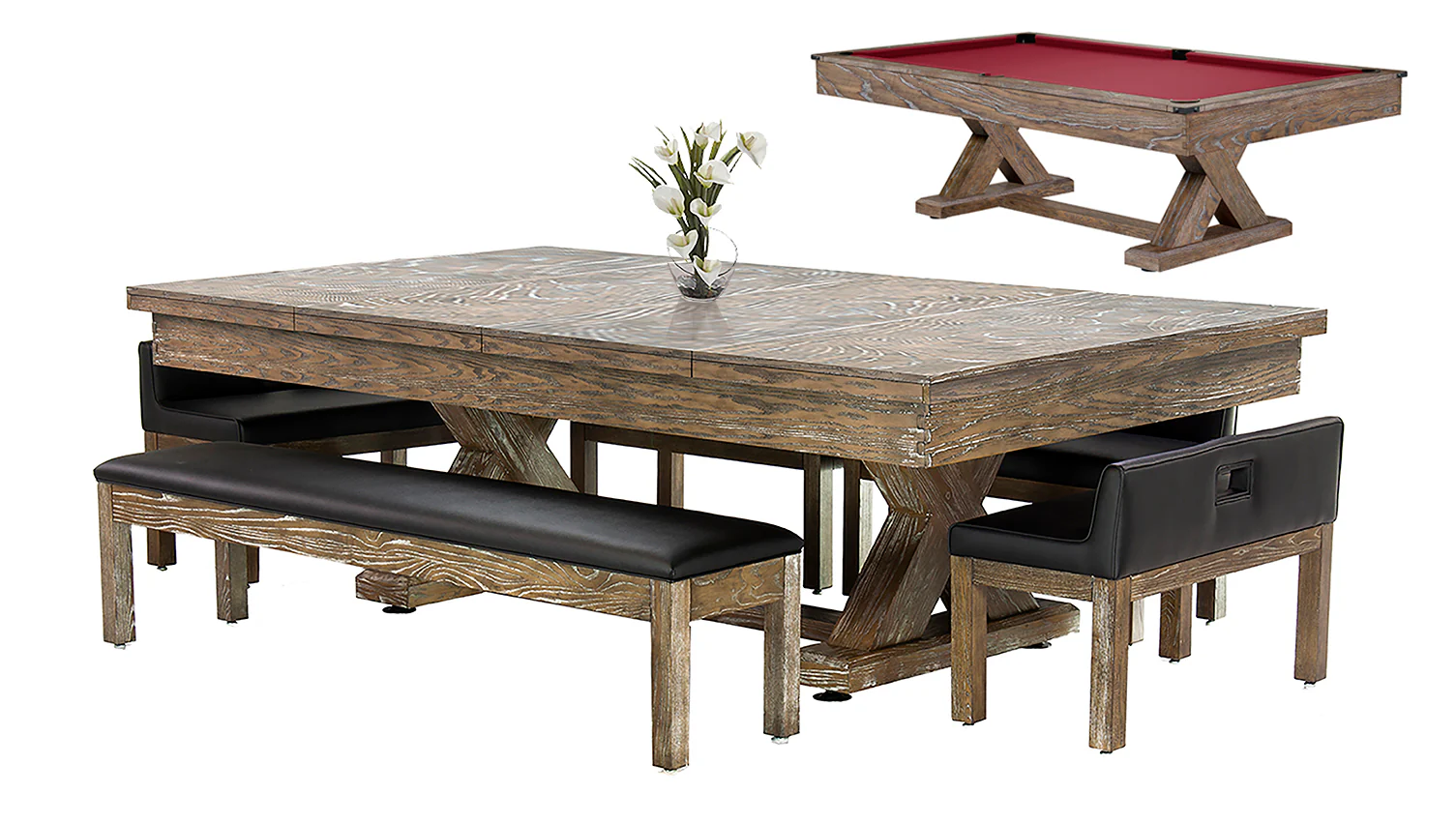 Cumberland 7 Ft Pool Table Dining Collection - Image 14