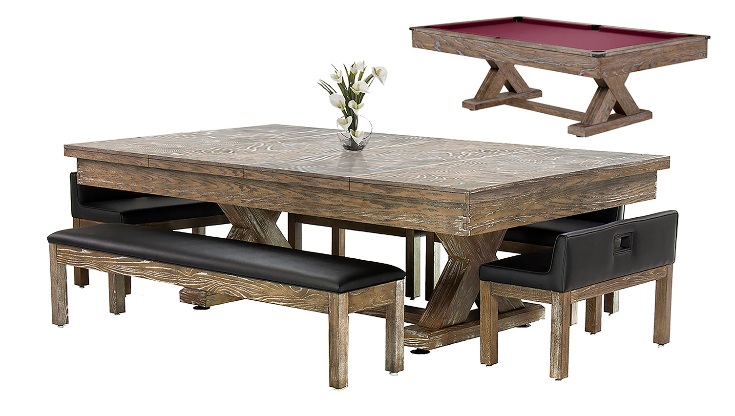 Cumberland 7 Ft Pool Table Dining Collection - Image 17