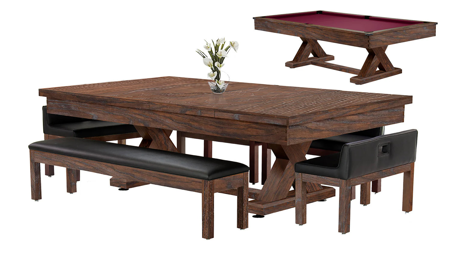 Cumberland 7 Ft Pool Table Dining Collection - Image 29