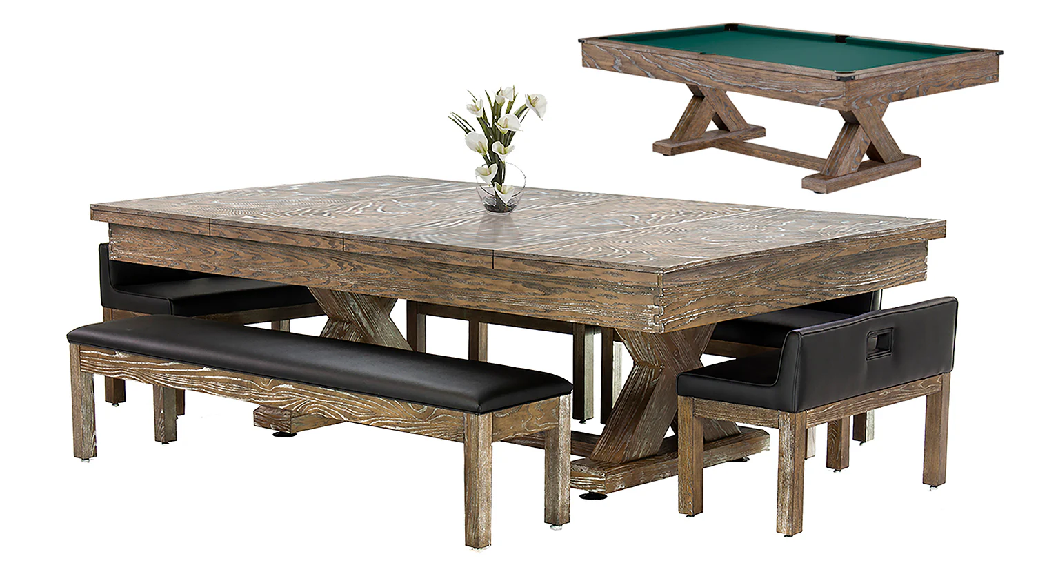 Cumberland 7 Ft Pool Table Dining Collection - Image 44