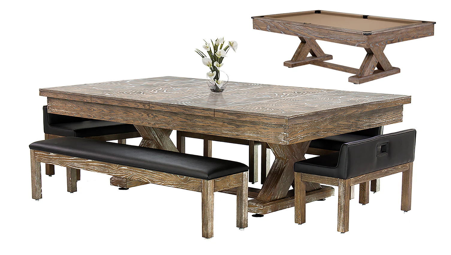 Cumberland 7 Ft Pool Table Dining Collection - Image 45