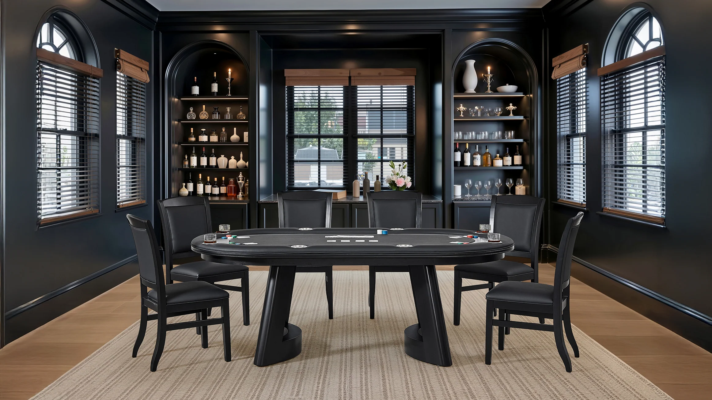 Dunbar Texas Hold'em Poker and Dining Table - Image 2