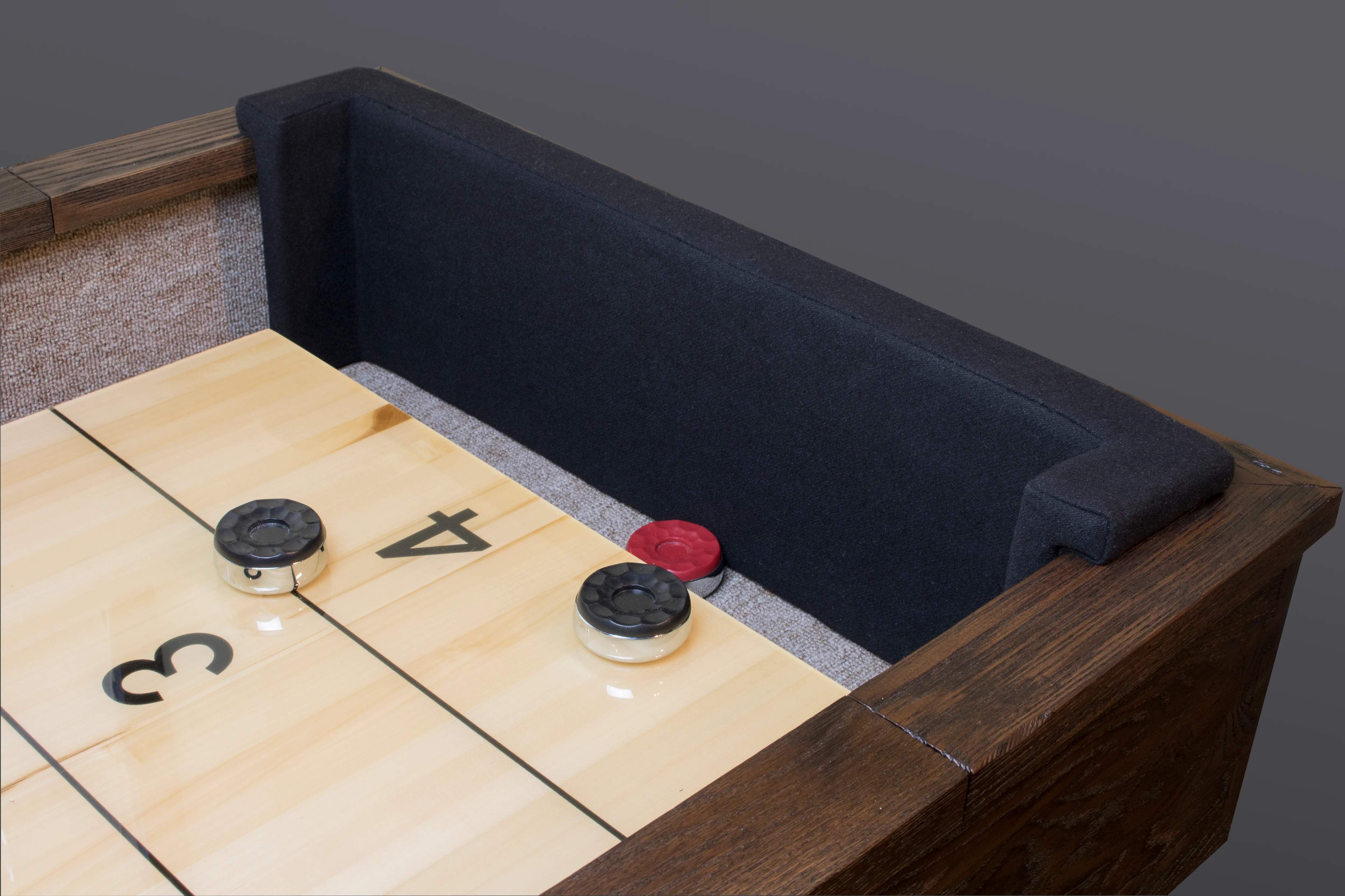 Shuffleboard End Protectors for Legacy Brand Shuffleboards with 20" Wide Playfields with Squared off Cabinets and without Flip Up LED Lights - Image 2