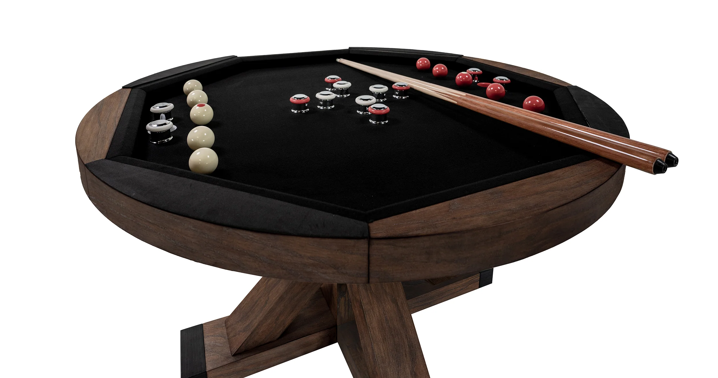 Sterling 3 in 1 Game Table With Bumper Pool - Rustic Series - Image 11
