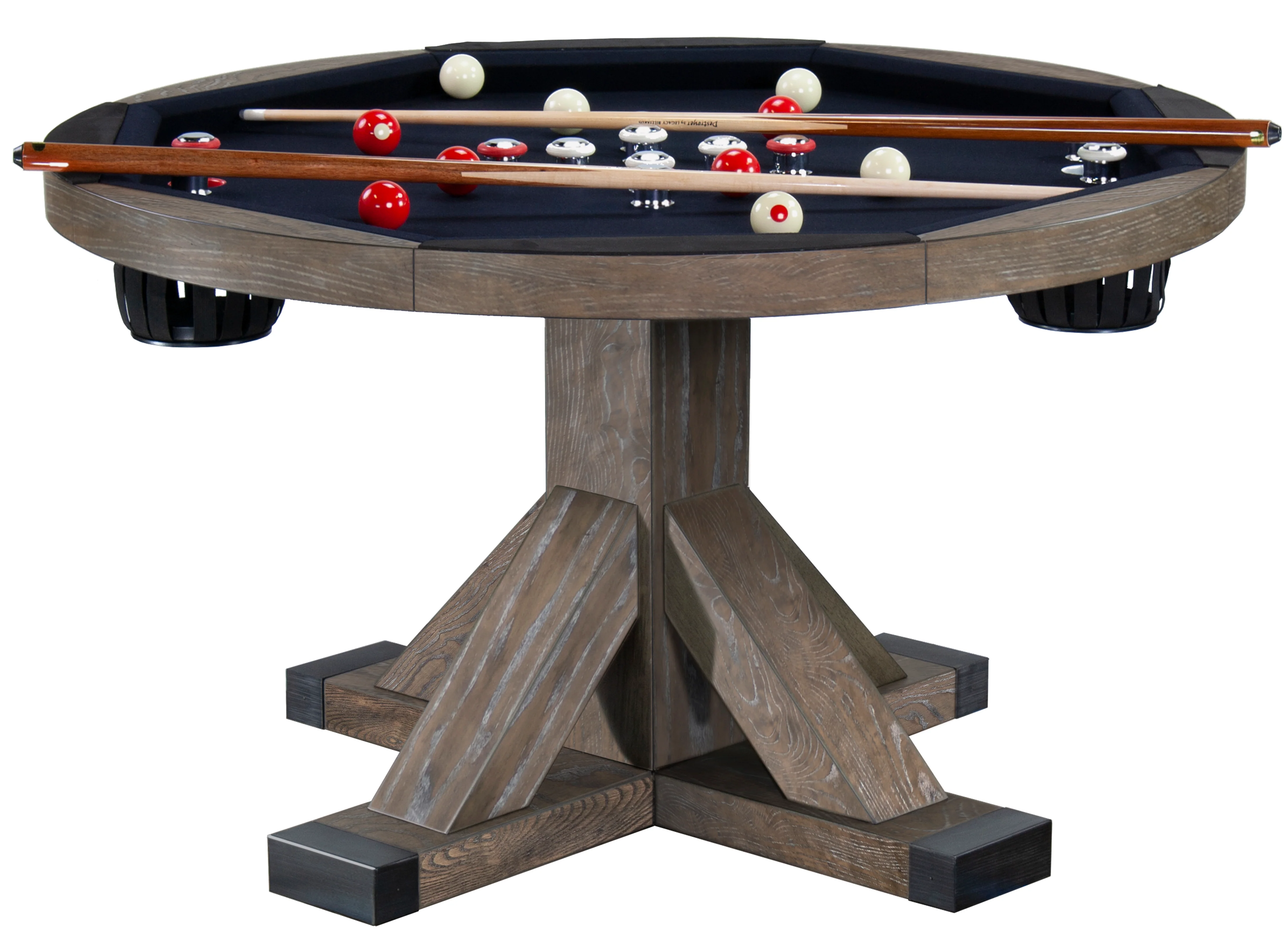 Sterling 3 in 1 Game Table With Bumper Pool - Rustic Series - Image 4