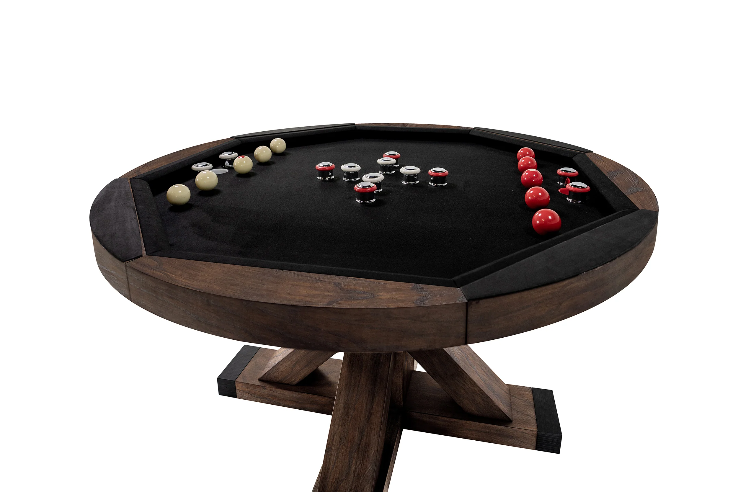 Sterling 3 in 1 Game Table With Bumper Pool - Rustic Series - Image 9