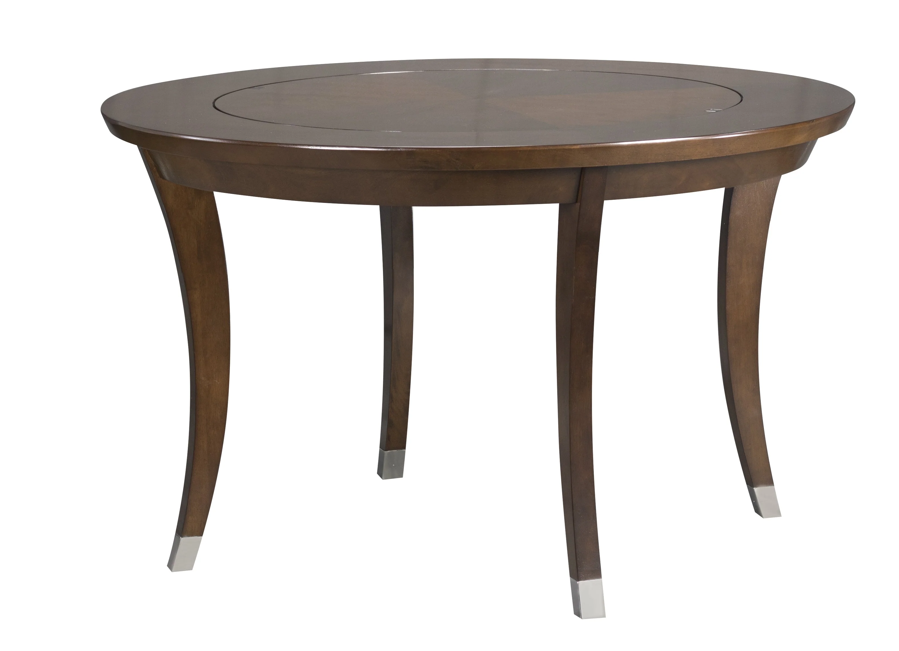Sterling 54 Inch Flip Top 2 in 1 Game Table with 4 Heritage Dining Chairs - Image 3